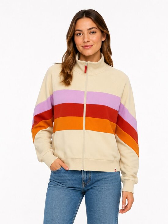 Lego Jackets & Blazers - LEGO x Target Cream Colorblock Full Zip Track Jacket Women’s 1X